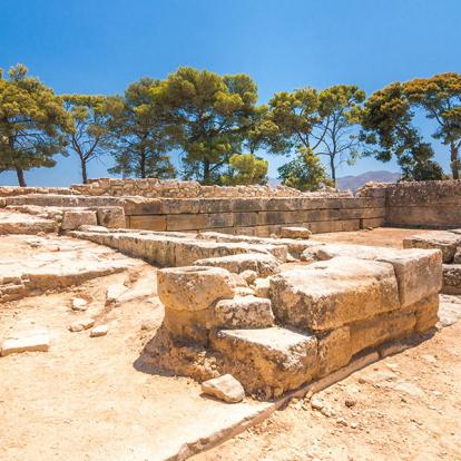 Phaistos - Le palais minoen A Découvrir en Crète - La Plaine de la Messara