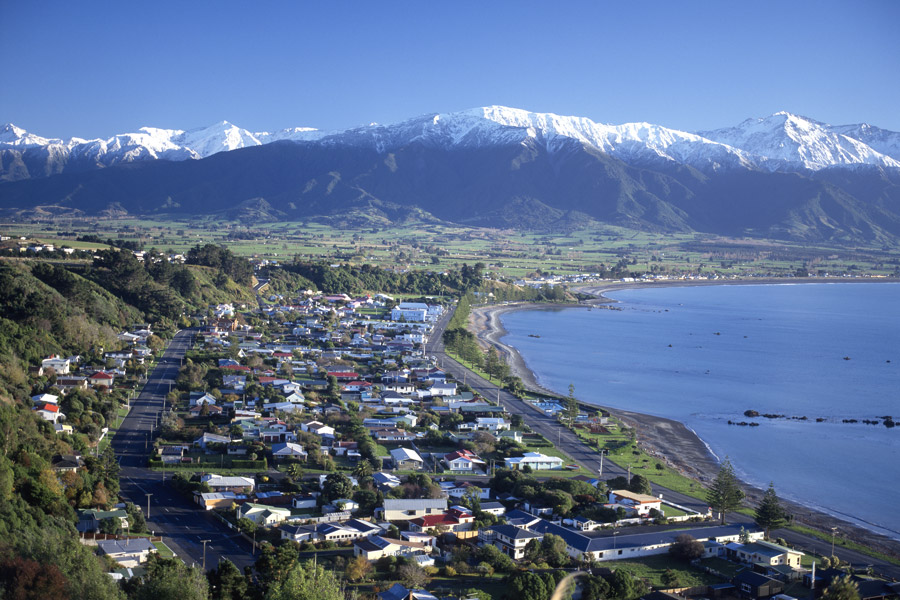 Nouvelle-Zélande - Le Sel Marin et les Monts Enneigés de Kaikoura
