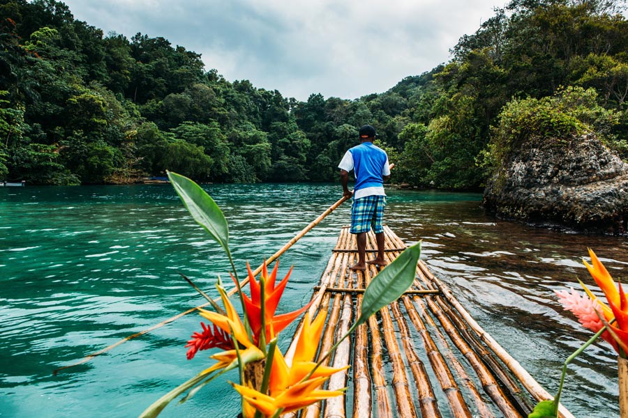 Jamaïque - La descente du Rio Grande en Bambou Rafting