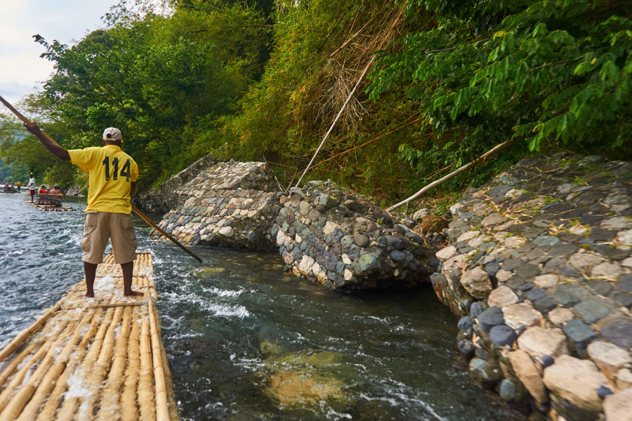 Jamaïque - La descente du Rio Grande en Bambou Rafting