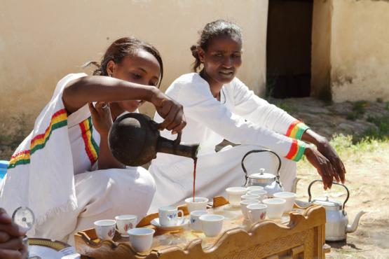 Cérémonie du Café Voyage Découverte en Ethiopie - La cérémonie du café