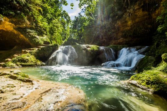 Jamaican Waterfall Voyage Découverte en Jamaïque -Terre de Contraste