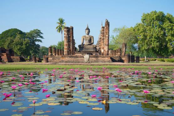 Sukhothai - Wat Chana Songkram Voyage Découverte en Thaïlande - Visite de Sukhothai, première capitale du Siam