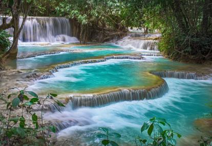 Kuang si Falls Voyage au Laos - Autour de Luang Prabang