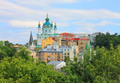 Andriyivsky Uzviv - Vue sur Andriyivsky Uzviv Voyage en Ukraine - Week End dans l'Ancien Kiev