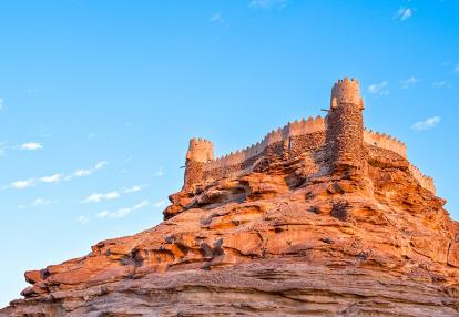 Sakaka, sunset on the Qasr Za'abel fortress Voyage en Arabie Saoudite - Arabia Felix