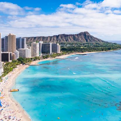Oahu - Honolulu - Waikiki Beach Voyage à Hawaï : Autotour en Liberté