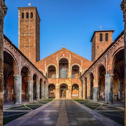 Lombardie - Milan - S.Ambrogio church Voyage en Italie : La Farandole des Grands Lacs Italiens