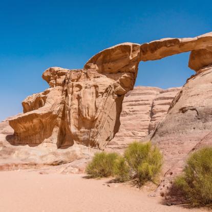 Wadi Rum - Um Frouth Rock Arch Circuit en Jordanie : Royaume Hachémite et Terre Sainte