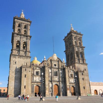 Puebla - Cathedral Voyage au Mexique - Hacienda, Café et Tajin