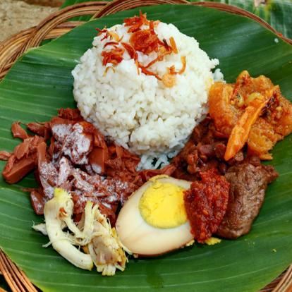 Java - Nasi Gudeg. A signature rice dish from Jogjakarta Voyage en Indonésie - De Java à Bali