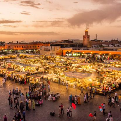 Marrakech - Place Djema El Fna Voyage au Maroc - Grand Tour du Sud Marocain