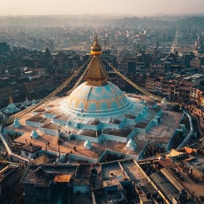 Kathmandu - Bodhnath Stupa Voyage au Népal - Trek du Mardi Himal, Annapurna